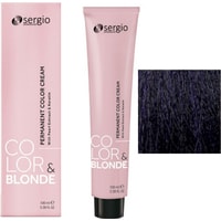 Крем-краска для волос Sergio Professional Color&Blonde 4.22 коричневый бархатный ирис