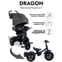Детский велосипед Bubago Dragon BG 104-1 (черный)