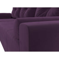 Угловой диван Mio Tesoro Верона лайт левый (велюр, фиолетовый)