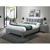 Кровать Halmar Sandy 2 160x200 (серый/бук)
