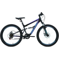 Велосипед Forward Raptor 24 2.0 disc 2021 (черный/фиолетовый)