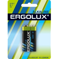 Батарейка Ergolux Alkaline 9V 6LR61