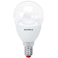 Светодиодная лампочка Supra SL-LED-CR-G45 E14 6 Вт 4000 К [SL-LED-CR-G45-6W/4000/E14]