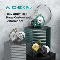 Наушники KZ Acoustics EDX Pro (с микрофоном, циан)