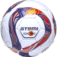 Футбольный мяч Atemi Igneous (4 размер, белый/темно-синий/красный)