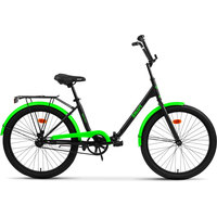 Велосипед AIST Smart 24 1.1 2023 (черный/зеленый)
