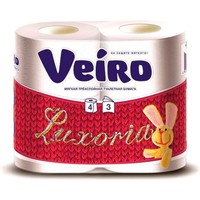 Туалетная бумага Veiro Luxoria 3 слоя (4 рулона)