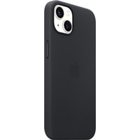 Чехол для телефона Apple MagSafe Leather Case для iPhone 13 (темная ночь)