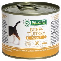 Консервированный корм для собак Nature's Protection Adult Beef & Turkey 0.2 кг