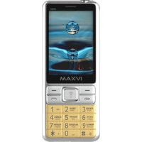 Кнопочный телефон Maxvi X900 (золотистый)