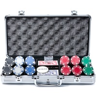 Карточная игра Zez Набор для покера в чемодане 300 фишек B-1