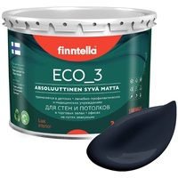 Краска Finntella Eco 3 Wash and Clean Nevy F-08-1-3-LG252 2.7 л (темно-синий)