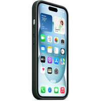 Чехол для телефона Apple MagSafe FineWoven Case для iPhone 15 (зеленый)