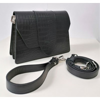 Женская сумка Souffle 249 2495001 (черный кайман эластичный)