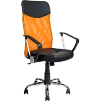 Кресло Алвест AV 128 CH MK (черный/оранжевый)