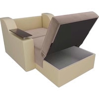 Кресло-кровать Mebelico Сенатор 105469 80 см (коричневый/бежевый)