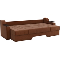 П-образный диван Mebelico Сенатор 59366 (рогожка, коричневый)