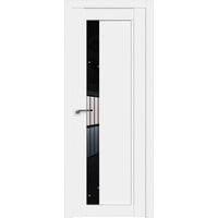Межкомнатная дверь ProfilDoors 2.71U L 80x200 (аляска/стекло черный триплекс)