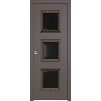 Межкомнатная дверь ProfilDoors 65SMK (какао матовый, кожа solo, золотая патина)