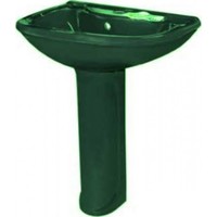 Умывальник Оскольская керамика Престиж 63 с пьедесталом (зеленый)
