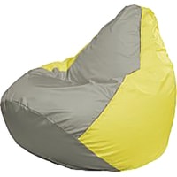 Кресло-мешок Flagman Груша Медиум Г1.1-338 (серый/жёлтый)