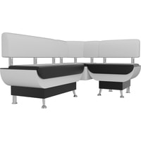 Угловой диван Mebelico Альфа 106948 (левый, черный/белый)