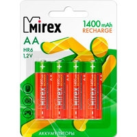 Аккумулятор Mirex AA 1400mAh 4 шт HR6-14-E4