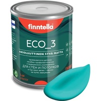 Краска Finntella Eco 3 Wash and Clean Akvamariini F-08-1-1-FL133 0.9 л (аквамар)