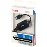USB-хаб  Buro BU-HUB4-0.3-U2.0-Splitter