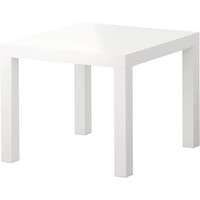 Журнальный столик Ikea Лакк (глянцевый белый)