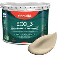 Краска Finntella Eco 3 Wash and Clean Toffee F-08-1-3-FL069 2.7 л (песочный)