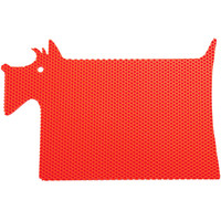 Коврик под миску Alicosta ЭВА 600x400 собака (соты/красный )
