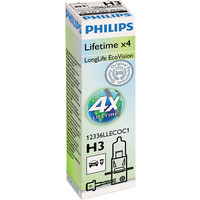 Галогенная лампа Philips H3 LongLife EcoVision 1шт (12336LLECOC1)