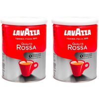 Кофе Lavazza Qualita Rossa молотый в банке 2x250 г