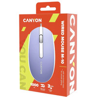 Мышь Canyon M-10 (сиреневый/белый)