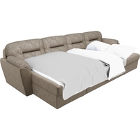 П-образный диван Лига диванов Бостон 100557 (коричневый)