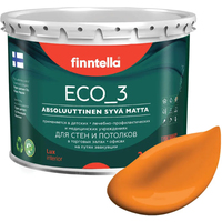 Краска Finntella Eco 3 Wash and Clean Sahrami F-08-1-3-FL128 2.7 л (шафрановый)