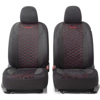 Комплект чехлов для сидений Autoprofi Alcantara ALC-1505 (черный/красный)