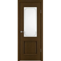 Межкомнатная дверь Юркас Шервуд-2 ДО 60x200 (орех/мателюкс матовое с фрез. №8)
