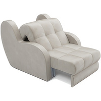 Кресло-кровать Мебель-АРС Аккордеон Барон (бархат, бежевый Star Velvet 6 Light Beige)