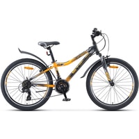 Велосипед Stels Navigator 410 V 24 21-sp V010 2020 (черный/желтый)