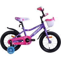 Детский велосипед AIST Wiki 14 (фиолетовый/розовый, 2019)