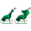 Санки-коляска Nika Тимка 2 Комфорт + (зеленый)