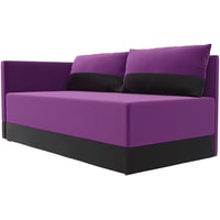 Тахта Лига диванов Никас 105205 (левый, фиолетовый/черный)