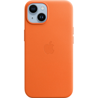 Чехол для телефона Apple MagSafe Leather Case для iPhone 14 (оранжевый)