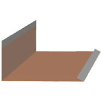 Металлочерепица АЛЬТЕРстрим Планка примыкания нижняя (вариант А) 0.5 мм 3D-mat