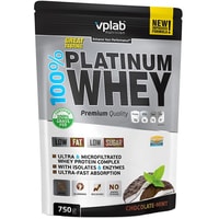 Протеин сывороточный (изолят) Vplab 100% Platinum Whey (шоколад/мята, 750 г)