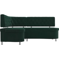 Угловой диван Лига диванов Вегас 105171 (левый, зеленый)