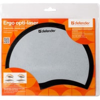 Коврик для мыши Defender Ergo opti-laser (черный/серебристый)