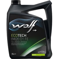 Моторное масло Wolf EcoTech 0W-20 D1 FE 5л